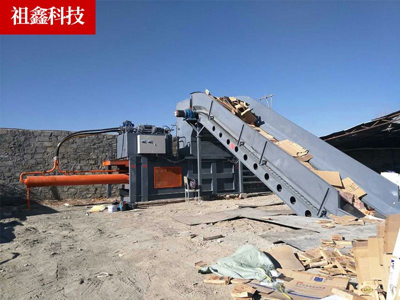 160吨开关门型废纸打包机